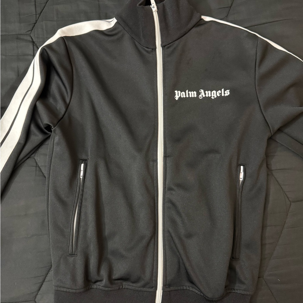 Palm Angels Black and White Track Jacket